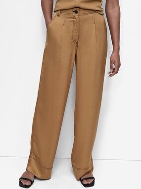 DKNY Women's Glazed Dressing Contrast Stitch Pant Size 4 NWT